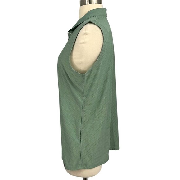 Kjus Size 6 Signe Polo Top Green Golf Tennis Sleeveless Casual Athletic Womens - Picture 5 of 11
